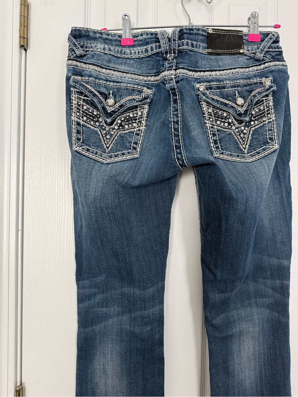 Vigoss New York Slim Boot Jeans 9/10 Y2K Bling Rhinestone Embellished
